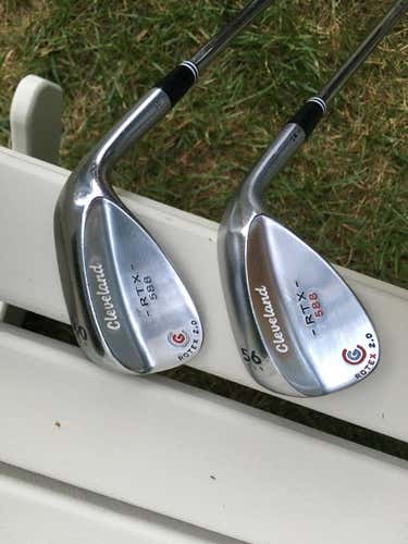 Cleveland RTX 588 Rotex 2.0 Wedge Set - Sand Wedge and Lob Wedge (56 & 60) Right Handed