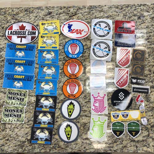 Lacrosse Sticker Lot Of 40 Stickers