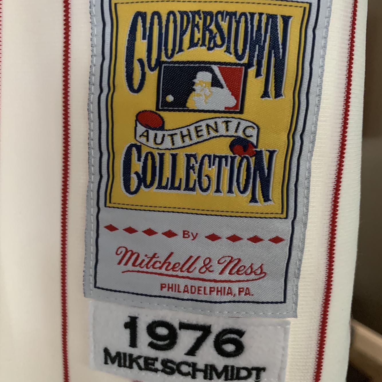 Philadelphia Phillies Mike Schmidt White Cooperstown Collection Home Jersey