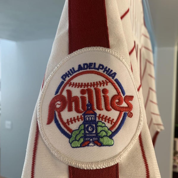 MLB Phillies 20 Mike Schmidt Blue Mitchell and Ness Throwback Men