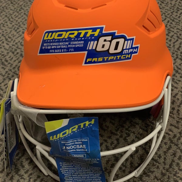 Orange New Worth Batting Helmet