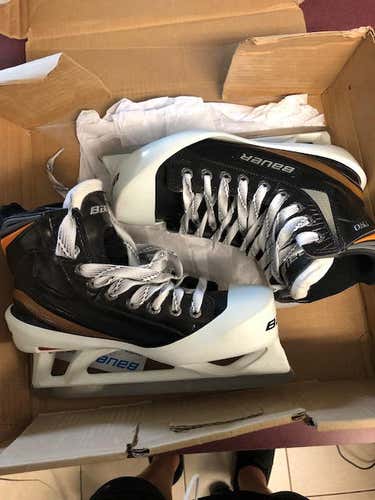 Bauer Pro Hockey Goalie Skates Senior Pro Stock Size 7 / Madalora / Tulsa Oilers