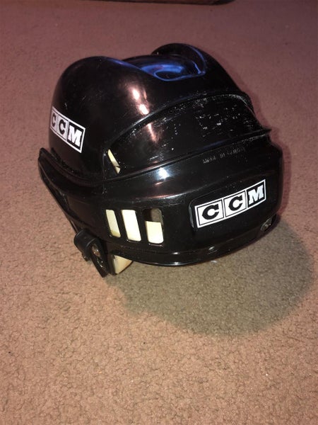 Vintage CCM Tacks 652 Hockey Helmet Black Size Small