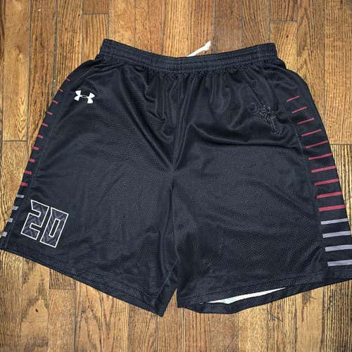 [GAME WORN] South Carolina Lacrosse Black Game Shorts, #20 (2018) [L]