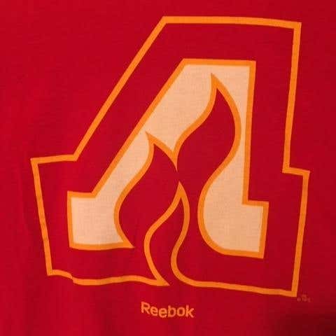 Atlanta Flames, Reebok brand, short sleeve shirt, Adult XL