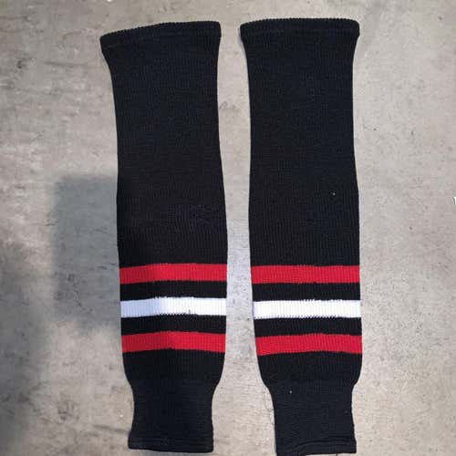 CCM Socks Senior 30” - Black and Red