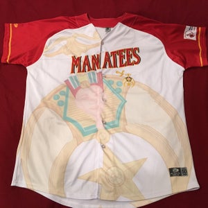 2016 Brevard County Manatees Clint Coulter Game Used Worn Signed MiLB Shriners Jersey