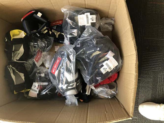 New Bauer and CCm assorted glove pack 8 pairs