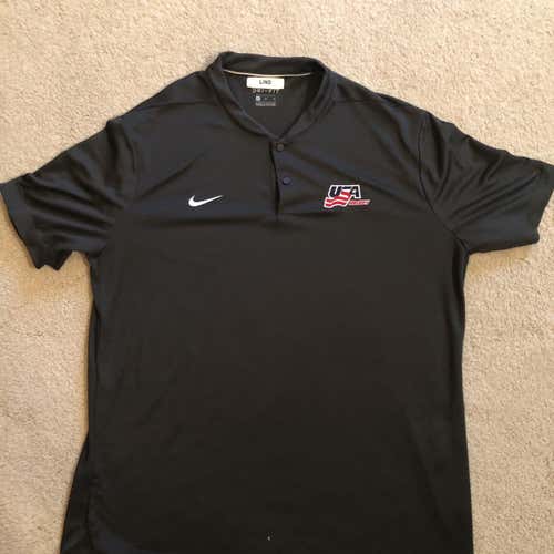 New USA Hockey Nike Golf Collar-less Polo