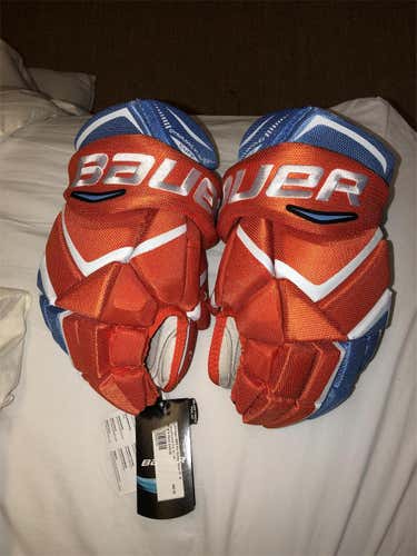 Little Caesars AAA New Bauer Gloves Senior Pro Stock