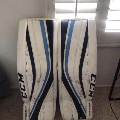 Sell ASAP 34.5 + 1.5 Premier Pro Goalie Leg Pads Senior Pro Stock