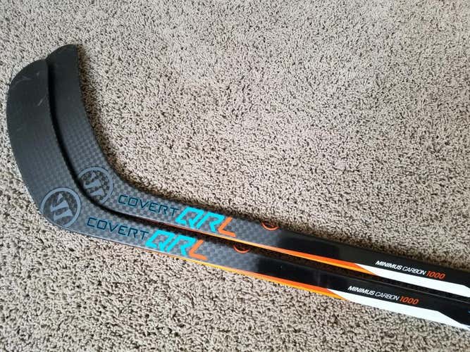 2 Brand New Warrior Covert QRL Senior Hockey Sticks 85 Flex W03 Curve Lefty