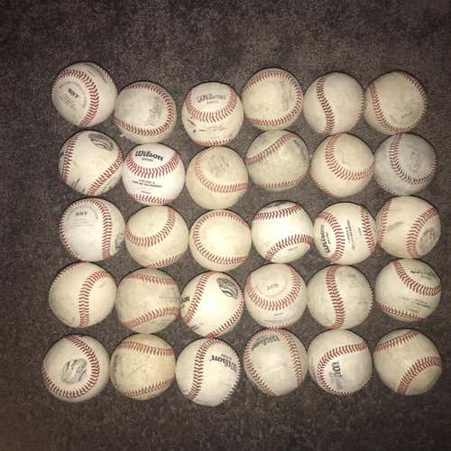 36 Used Wilson Baseballs