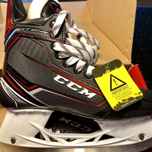 New JetSpeed FT380 Hockey Skates Senior Size 6.5 (plus Xtr Set Of Proformance Steel)