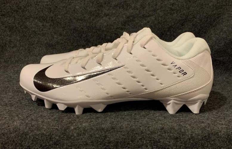 Nike Vapor Untouchable 3 Varsity TD Football Cleats White/Black 917167-101  Size 11.5