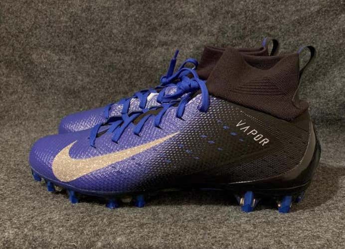 Nike Vapor Untouchable Pro 3 Football Cleats Blue Black 917165-005  Size 13