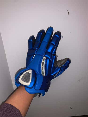 Blue Maverik Rome RX3 lacrosse gloves