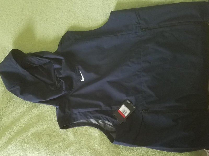 Nike Alpha Fly Rush Vest Hood Ventilated Navy XL Football 908420-419
