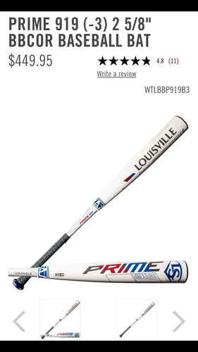 Louisville Slugger Prime 919 Bat
