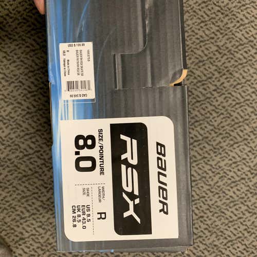 New Bauer RSX Inline Skates Senior Size 8