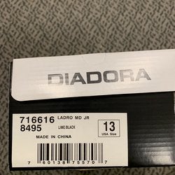 New Diadora Ladro Cleats YOUTH size 13