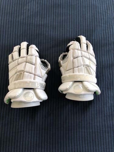 White M4 Lacrosse Gloves