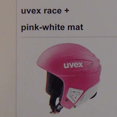 Uvex Race + ski Helmet Pink FIS Youth Small 51-52cm kids GIRLS race SLALOM sl GS SG