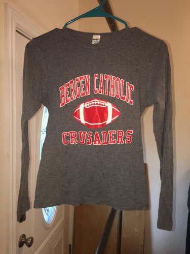 NJ Bergen Catholic BC Crusaders Football Oradell Women's Medium Long-Sleeve T-Shirt