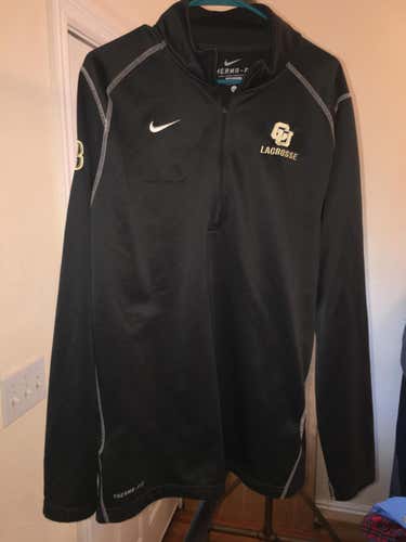 Nike XL Extra Large Long-Sleeve Warmup 1/4 Zip Pullover CU Boulder University Colorado Buffs #48