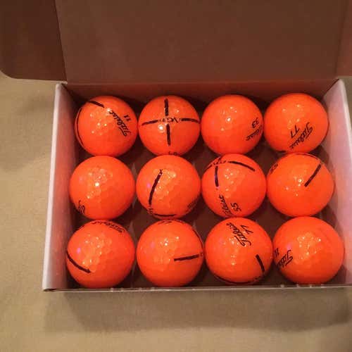 Box Of 13 Used Orange VG3 Titleist Balls