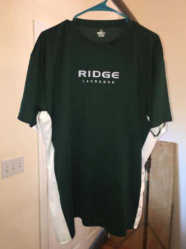 Men's XL Extra Large Basking Ridge NJ Red Devils #60 Lacrosse Game Shooter Warmup Workout Shirt