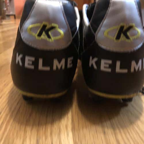 KELME MILENIA PRO KANGAROO BLACK SZ 10 MADE IN SPAIN YELLOW MASTER COPA REAL 44