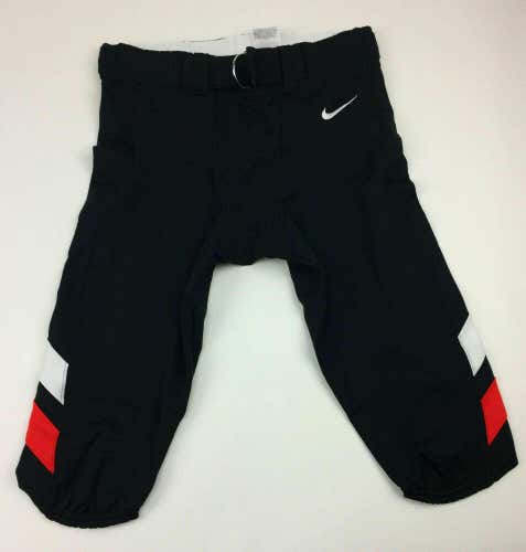 New Nike Custom Vapor Pro Training Pant Slant Stripe Men's L Black AO4797