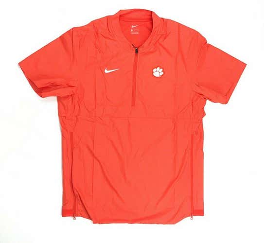 Clemson Tigers Nike Short Sleeve Lightweight Coaches Zip Jacket Men's M A05859