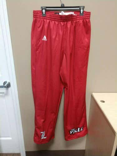 New Adidas Louisville Shocklite Fleeece Basketball Pant SZ Large