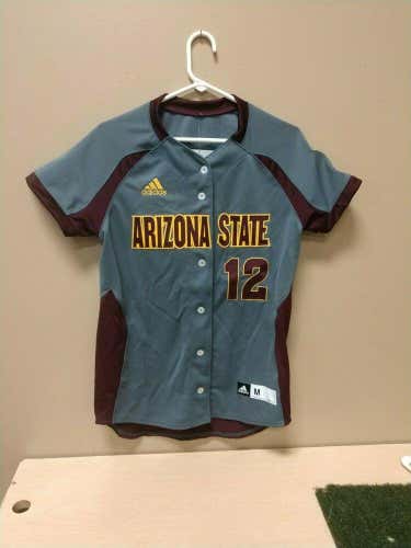 Arizona State Sun Devils Embroidered Adidas Softball Jersey, Medium, NWT