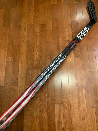 NEW (2 Pack) CCM JetSpeed FT2 Hockey Stick LH 80 Flex P88 Senior Pro Stock