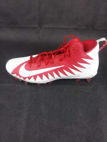 Nike Mens NWTB Alpha Menace Pro Mid Football Cleats Size 16 Red White 871451611