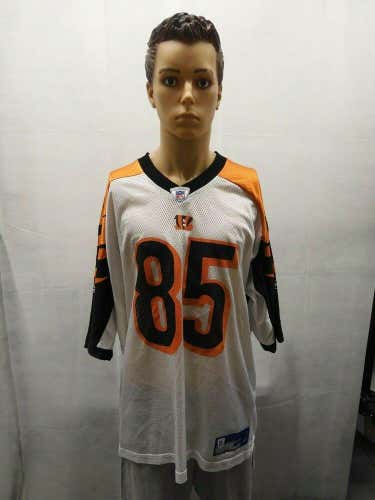 Reebok XL Cincinnati Bengals Chad Johnson Ochocinco Jersey White NFL