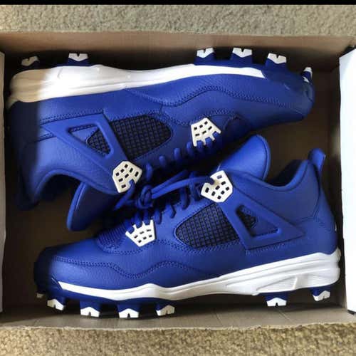 Retro Jordan 4 Molded Cleats (Size 12) Box w/ No Lid