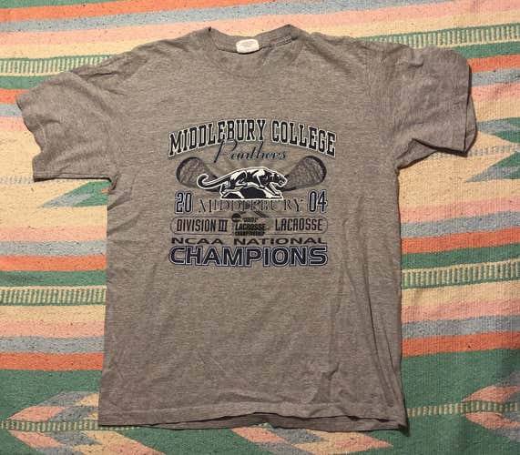 Middlebury College 2004 Women’s Lacrosse National Champions Shirt