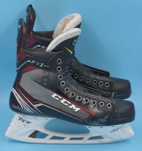 San Jose Sharks Middleton CCM JetSpeed F1 Custom Hockey Skates Senior Pro Stock Size 9.5