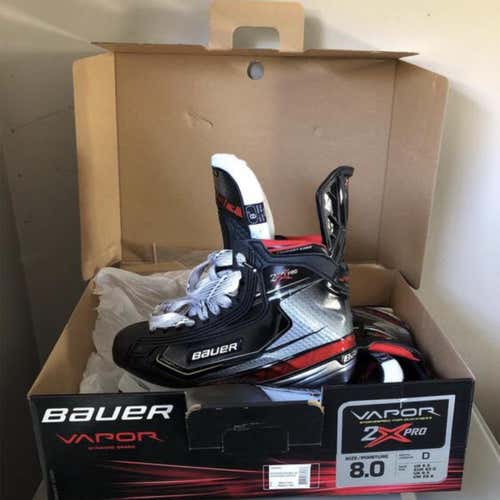 New 2X Pro Hockey Skates Senior  Size 8
