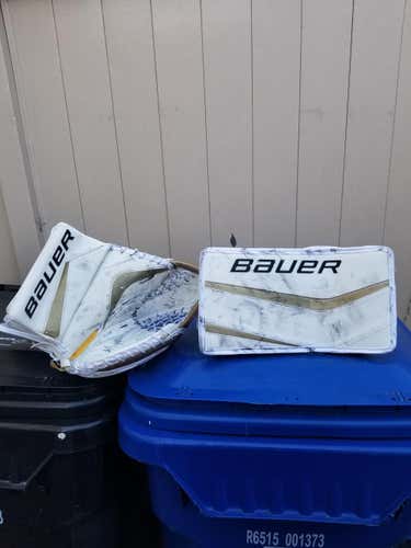 Bauer Reactor 5000 Goalie Glove & Blocker Regular Senior