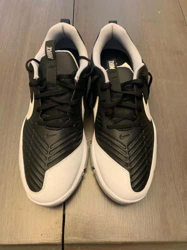 Nike Golf Explorer 2 Golf Shoes Black Size 11 849957-005 White Silver MSRP $75