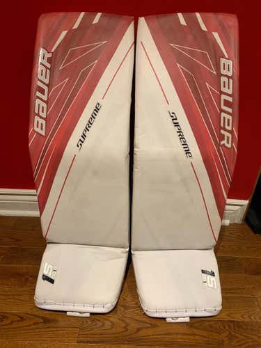 *Like new* Bauer Supreme 1s OD1N Goalie XL (36+1) Leg Pads Senior Pro Stock