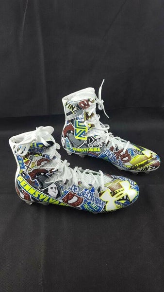 UNDER ARMOUR UA HIGHLIGHT MC LE PENNSYLVANIA Football Cleats Size 13 1289771-907