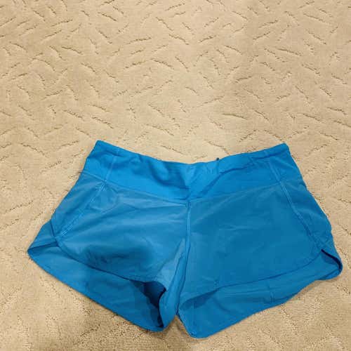 blue lululemon shorts, size 6/small, perfect condition