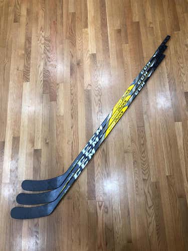 3 Pack Super Tacks Hockey Stick Righty Mid Senior Pro Stock