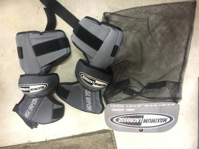 New Max Lax Maximum Lacrosse Box Arm Pads AP-750